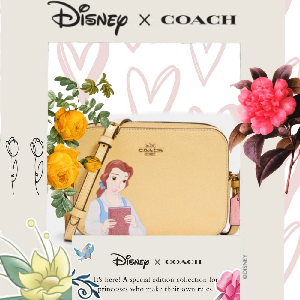 NWT Disney X Coach Mini Camera Bag With Bell